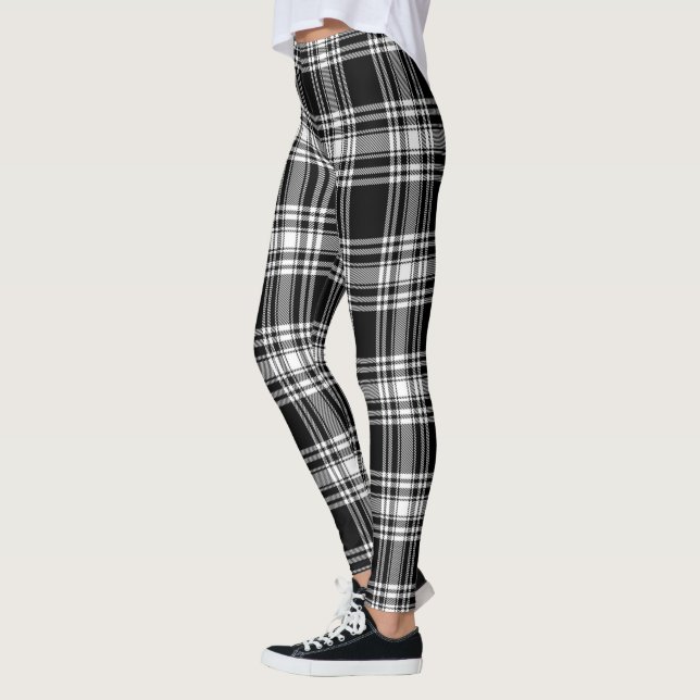 Scotstee Clan Menzies Modern Ancient Tartan Women  Leggings (Vänster)