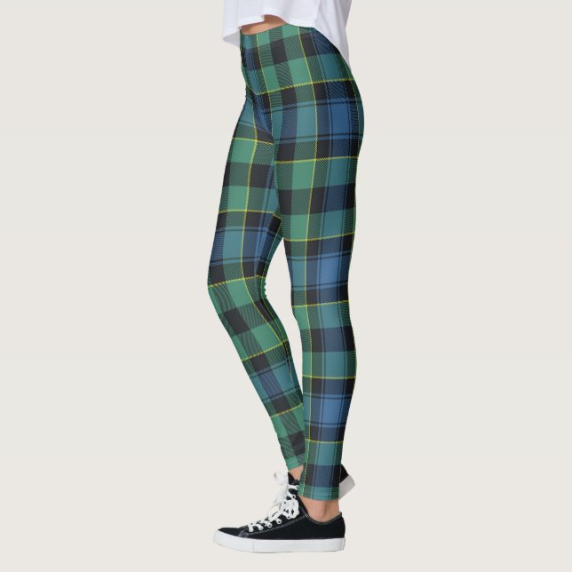 Scotstee Clan Mouat Uråldriga Tartan Damstrumpor Leggings (Vänster)