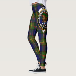 Scotstee Clan Muir Crest Tartan Damstrumpor Leggings
