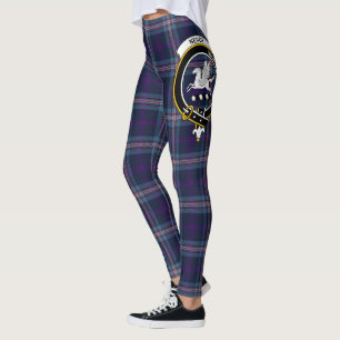 Scotstee Clan Nevoy Crest Tartan Kvinnors Leggings