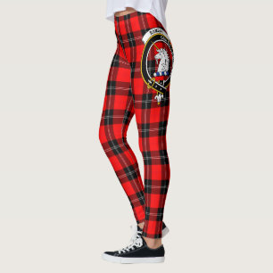 Scotstee Clan Ramsay Crest Tartan Dam Leggings