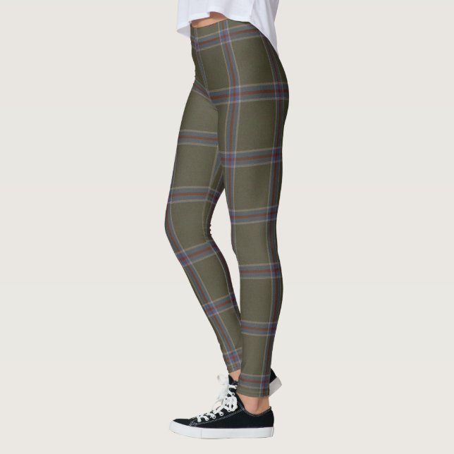 Scotstee Clan Renn Faire Tartan Damstrumpor Leggings (Vänster)