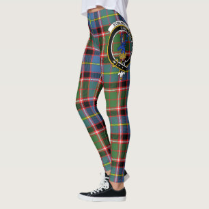Scotstee Clan Stirling Crest Tartan Kvinnors Leggi Leggings