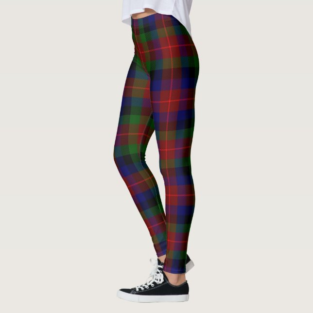 Scotstee Clan Tennant Tartan Damstrumpor Leggings (Vänster)