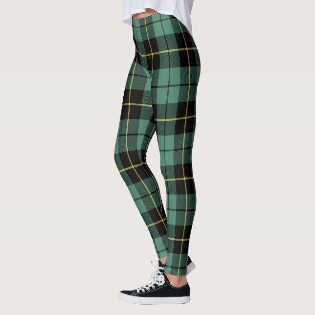 Scotstee Clan Wallace Ancient Tartan Women Legging (Vänster)
