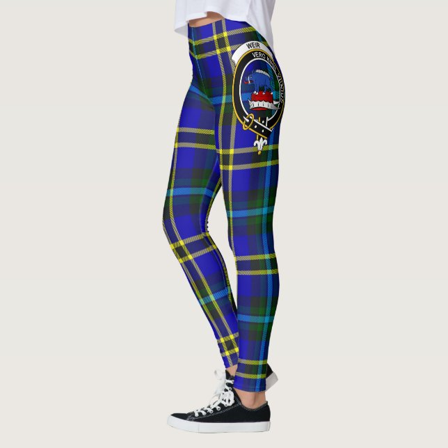 Scotstee Clan Weir Crest Tartan Kvinnors Leggings (Vänster)