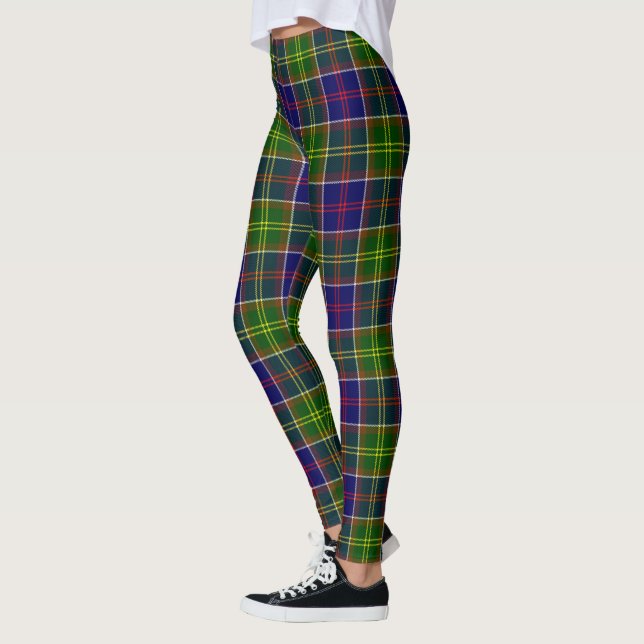 Scotstee Clan Whitefoord Tartan Damstrumpor Leggings (Vänster)