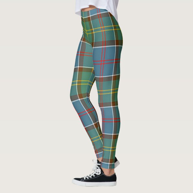 Scotstee Clan Whitelaw Tartan Damstrumpor Leggings (Vänster)