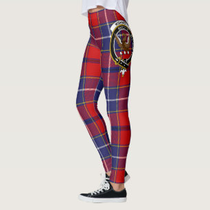 Scotstee Clan Wishart Crest Tartan Kvinnors Leggin Leggings