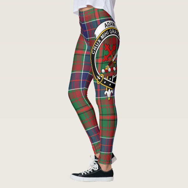 Scotstee Klan Adam Ancient Vapensköld Tartan Women Leggings (Vänster)