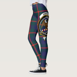 Scotstee Klan Agnew Vapensköld Tartan Women Leggin Leggings