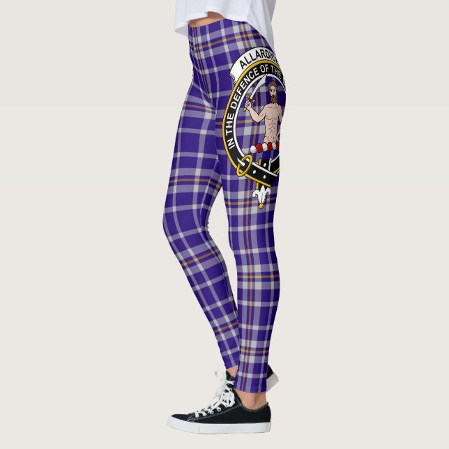 Scotstee Klan Allardice Vapensköld Tartan Women Le Leggings (Vänster)