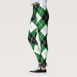 Scotstee Klan Argyle Diagonal Diamond Tartan Women Leggings