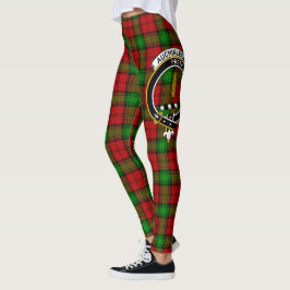 Scotstee Klan Auchinleck Vapensköld Tartan Kvinnor Leggings