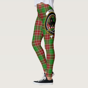 Scotstee Klan Baxter Modern Vapensköld Tartan Kvin Leggings