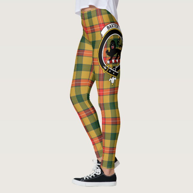 Scotstee Klan Baxter Vapensköld Tartan Women Leggi Leggings (Vänster)