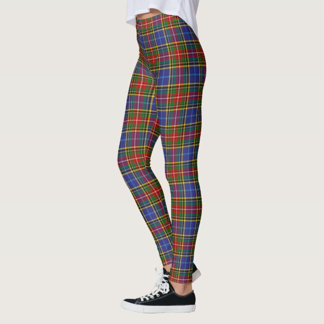 Scotstee Klan Bethune Tartan Women Leggings (Vänster)