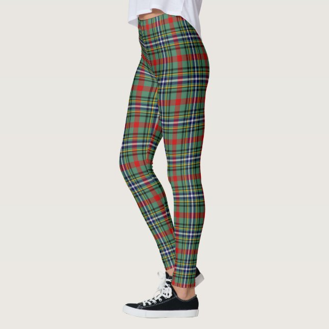 Scotstee Klan Bisset Mönster Tartan Women Leggings (Vänster)