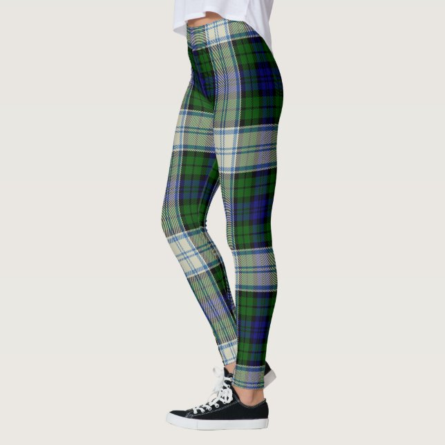 Scotstee Klan Blackwatch Dress Modern Tartan Women Leggings (Vänster)