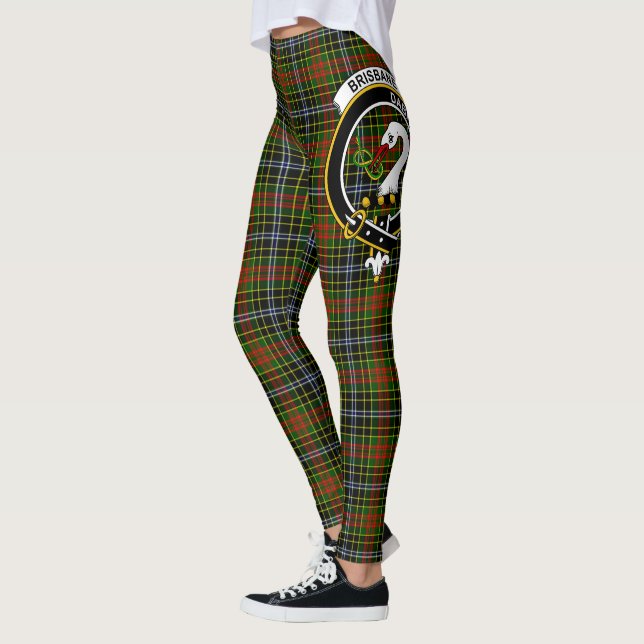 Scotstee Klan Brisbane Vapensköld Tartan Women Leg Leggings (Vänster)