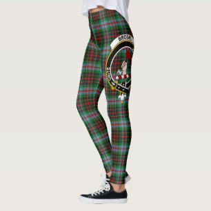 Scotstee Klan Brodie Modern Vapensköld Tartan Wome Leggings