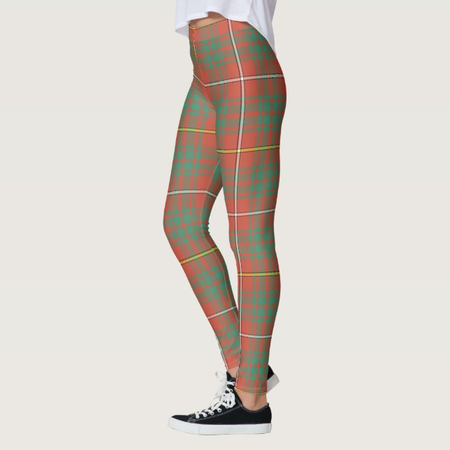 Scotstee Klan Bruce Ancient Tartan Women Leggings (Vänster)