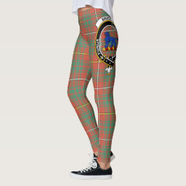 Scotstee Klan Bruce Ancient Vapensköld Tartan Wome Leggings