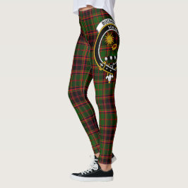Scotstee Klan Buchan Vapensköld Tartan Women Leggi Leggings