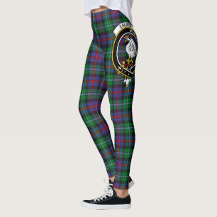 Scotstee Klan Calder Vapensköld Tartan Women Leggi Leggings