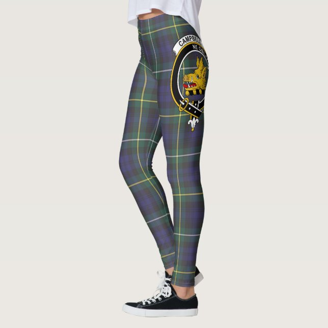 Scotstee Klan Campbell Argyll Modern Vapensköld Ta Leggings (Vänster)