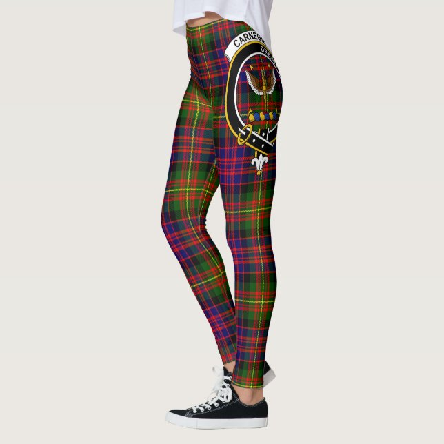 Scotstee Klan Carnegie Modern Vapensköld Tartan Wo Leggings (Vänster)