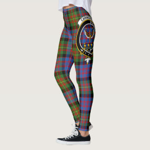 Scotstee Klan Carnegie Uråldrig Vapenduk Tartan Kv Leggings