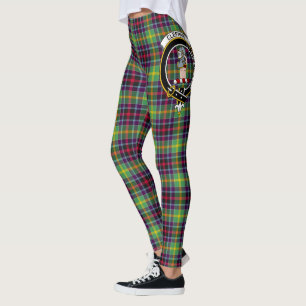 Scotstee Klan Clephane Vapensköld Tartan Women Leg Leggings