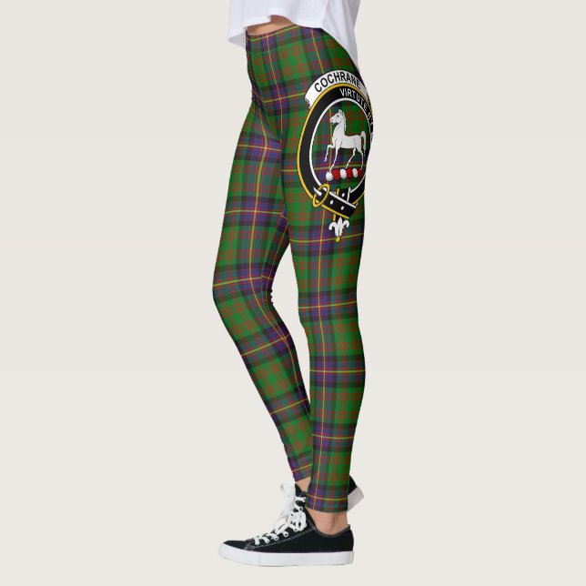 Scotstee Klan Cochrane Hunting Vapensköld Tartan W Leggings (Vänster)