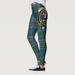Scotstee Klan Cockburn Ancient Vapensköld Tartan W Leggings