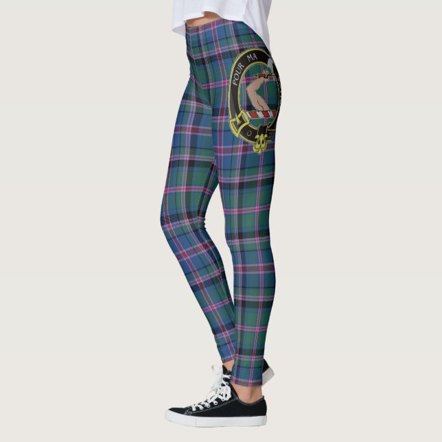 Scotstee Klan Cooper Vapensköld Tartan Women Leggi Leggings (Vänster)