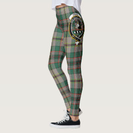 Scotstee Klan Craig Ancient Vapensköld Tartan Wome Leggings
