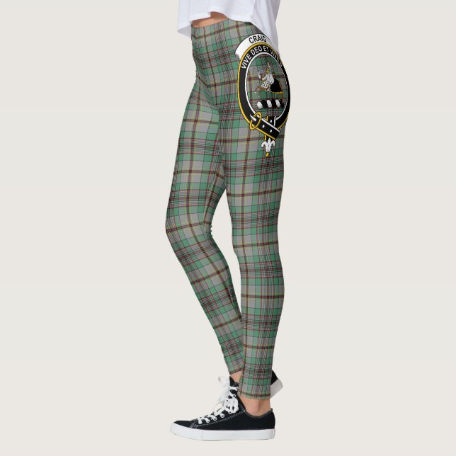 Scotstee Klan Craig Vapensköld Tartan Women Leggin Leggings (Vänster)