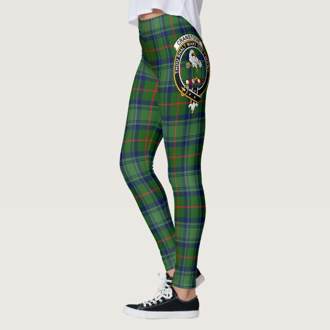 Scotstee Klan Cranstoun Vapensköld Tartan Women Le Leggings (Vänster)