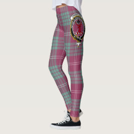 Scotstee Klan Crawford Ancient Vapensköld Tartan K Leggings
