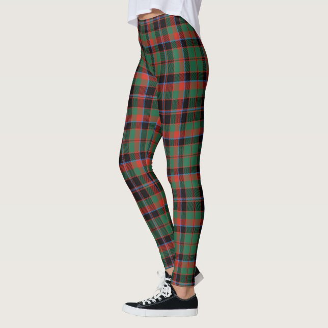 Scotstee Klan Cumming Hunting Ancient Tartan Women Leggings (Vänster)