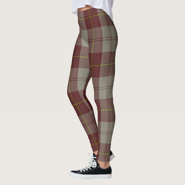 Scotstee Klan Cunningham Burgundy Dancers Tartan W Leggings (Vänster)