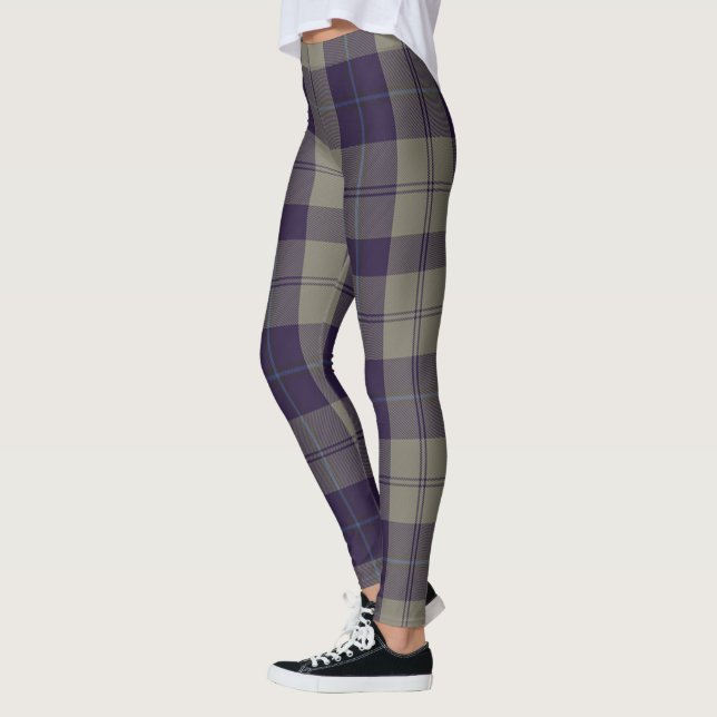 Scotstee Klan Cunningham Dress Blue Dancers Tartan Leggings (Vänster)