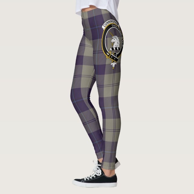 Scotstee Klan Cunningham Dress Blue Dancers Vapens Leggings (Vänster)