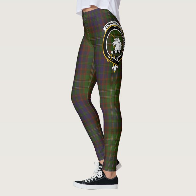 Scotstee klan Cunningham jakt modern vapensköld Leggings (Vänster)