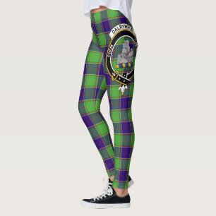 Scotstee Klan Dalrymple Vapensköld Tartan Women Le Leggings