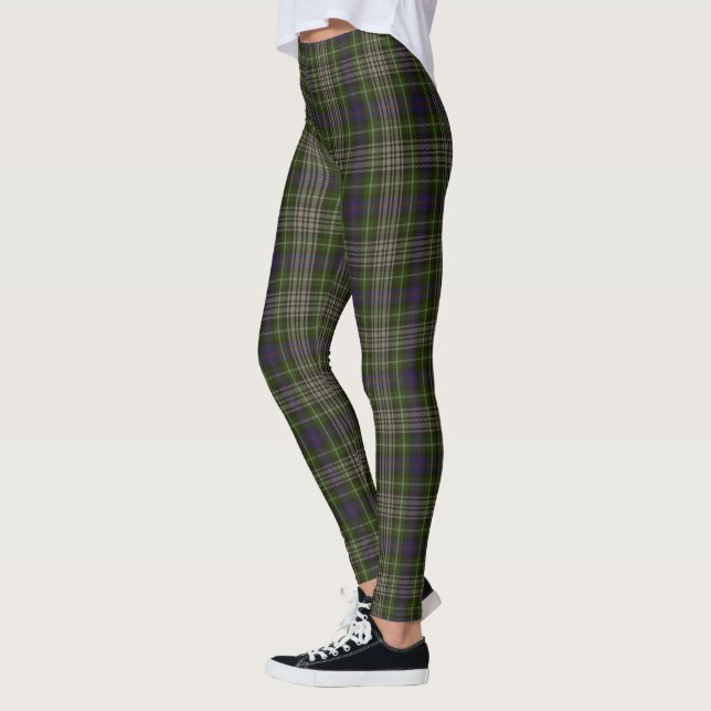 Scotstee Klan Davidson Tulloch Klänning Tartan Kvi Leggings (Vänster)