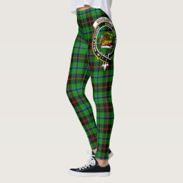 Scotstee Klan Douglas Grönt Vapensköld Tartan Kvin Leggings