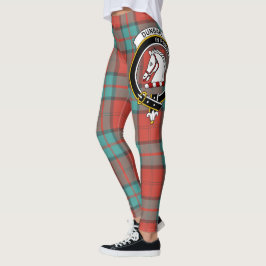Scotstee Klan Dunbar Ancient Vapensköld Tartan Wom Leggings