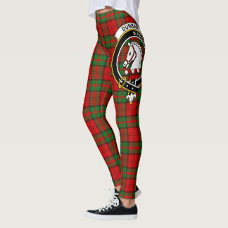 Scotstee klan Dunbar Crest Tartan Kvinnor Leggings